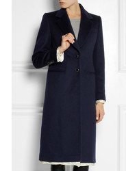 Женское темно-синее пальто от Alexander McQueen