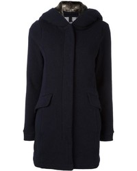 Женское темно-синее пальто от Woolrich