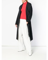 Женское темно-синее пальто от Jil Sander