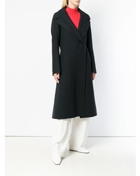 Женское темно-синее пальто от Jil Sander