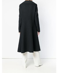 Женское темно-синее пальто от Jil Sander