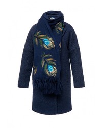 Женское темно-синее пальто от Yukostyle