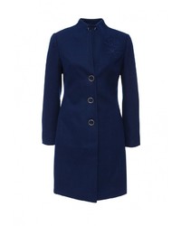 Женское темно-синее пальто от Zarina