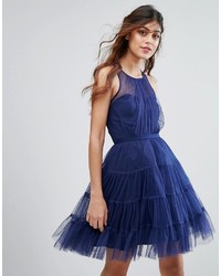 Темно-синее платье из фатина от Little Mistress