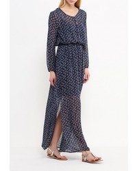 Темно-синее платье-макси от Baon