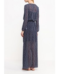 Темно-синее платье-макси от Baon