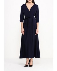 Темно-синее платье-макси от Be In