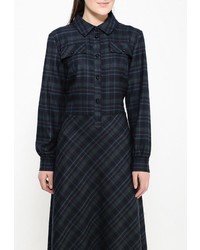 Темно-синее платье-макси от Bezko