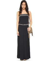 Темно-синее платье-макси от Soft Joie