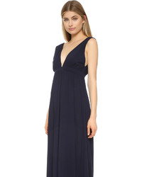 Темно-синее платье-макси от Bobi