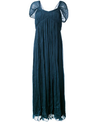 Темно-синее платье-макси от Mes Demoiselles