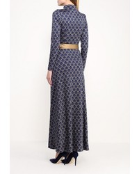 Темно-синее платье-макси от Olivegrey