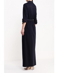 Темно-синее платье-макси от Piena