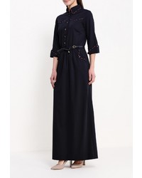 Темно-синее платье-макси от Piena