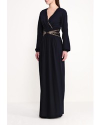 Темно-синее платье-макси от Piena