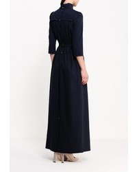 Темно-синее платье-макси от Piena