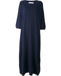 Темно-синее платье-макси от Societe Anonyme