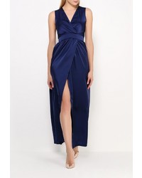 Темно-синее платье-макси от Tutto Bene