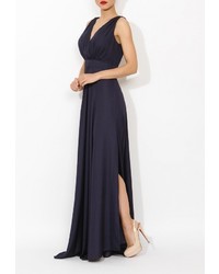 Темно-синее платье-макси от Tutto Bene