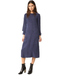 Темно-синее платье-миди от Edit