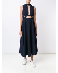Темно-синее платье-миди от Misha Nonoo