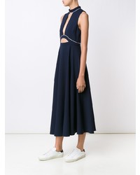 Темно-синее платье-миди от Misha Nonoo