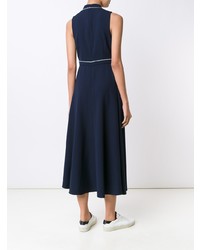 Темно-синее платье-миди от Misha Nonoo