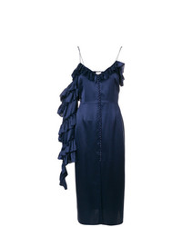 Темно-синее платье-миди от Magda Butrym