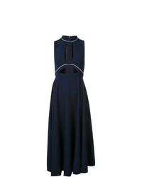 Темно-синее платье-миди от Misha Nonoo
