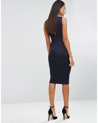 Темно-синее платье-миди от AX Paris
