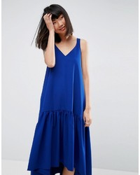 Темно-синее платье-миди от Asos