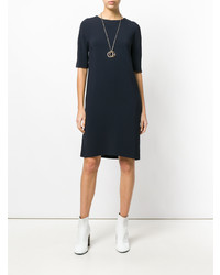 Темно-синее платье прямого кроя от 'S Max Mara