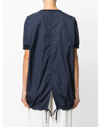 Темно-синее платье прямого кроя от DKNY