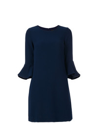 Темно-синее платье прямого кроя от Ermanno Ermanno