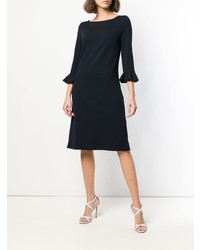 Темно-синее платье прямого кроя от Goat
