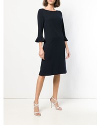 Темно-синее платье прямого кроя от Goat