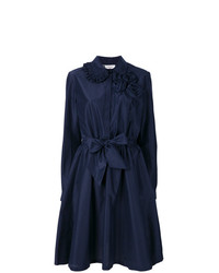 Темно-синее платье-рубашка от Lanvin