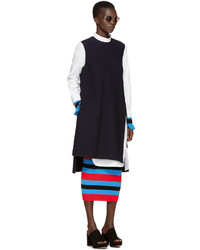 Темно-синее платье-рубашка от Enfold