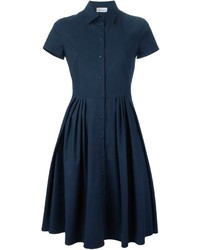 Темно-синее платье-рубашка от RED Valentino