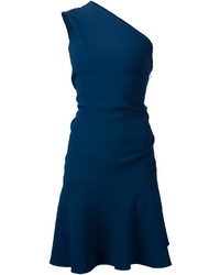 Темно-синее платье с плиссированной юбкой от Cushnie et Ochs