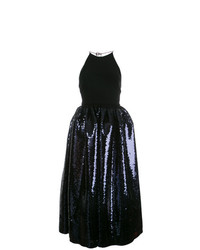 Темно-синее платье с пышной юбкой с пайетками от Alex Perry