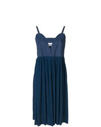Темно-синее платье с пышной юбкой от Arthur Arbesser