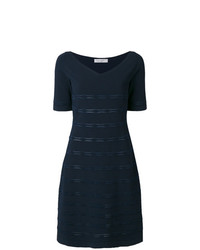 Темно-синее платье с пышной юбкой от D-Exterior