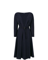 Темно-синее платье с пышной юбкой от Jil Sander Navy