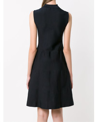 Темно-синее платье с пышной юбкой от Egrey