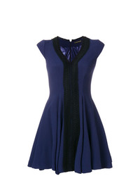 Темно-синее платье с пышной юбкой от Plein Sud