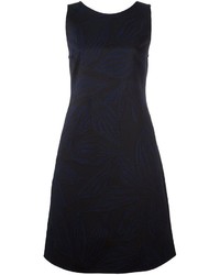 Темно-синее платье с цветочным принтом от Giorgio Armani