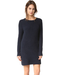 Темно-синее платье-свитер от 525 America