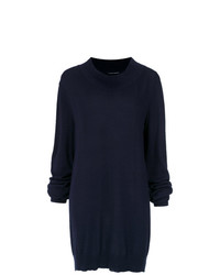 Темно-синее платье-свитер от Gloria Coelho