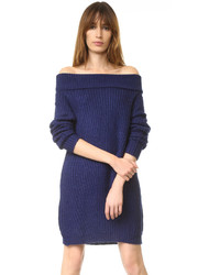 Темно-синее платье-свитер от MLM Label
